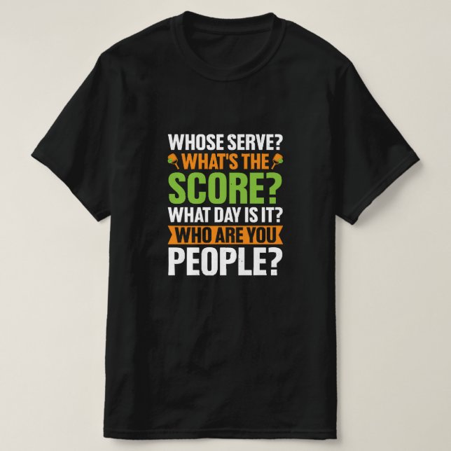 Camiseta O Amante de Pickleball The Score (Frente do Design)