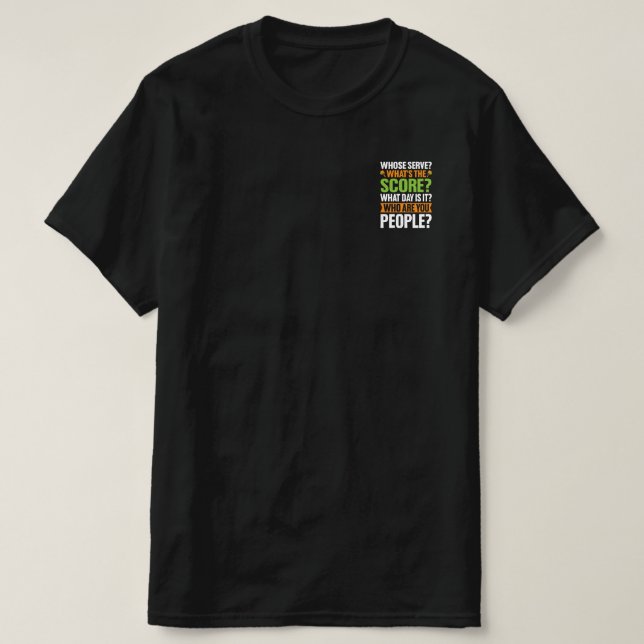 Camiseta O Amante de Pickleball The Score (Frente do Design)
