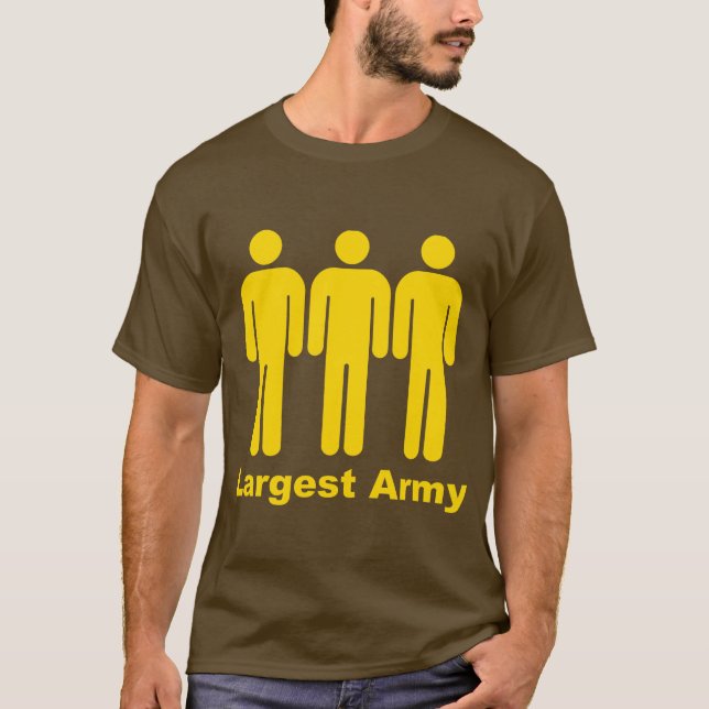 Camiseta O amarelo o maior do exército (Frente)