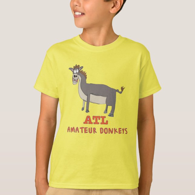Camiseta O Amatador Atlanta Donkeys Kids Wiffle Shirt (Frente)
