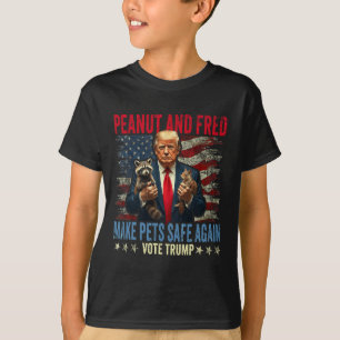 Camiseta O Amendoim E O Fred Tornam Os Animais Seguros Nova