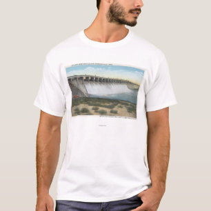 Camiseta O americano cai Spillway da represa, Oregon
