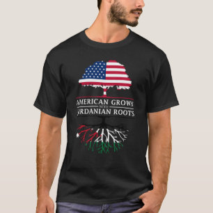 Camiseta O americano crescido com jordano enraíza   Jordã