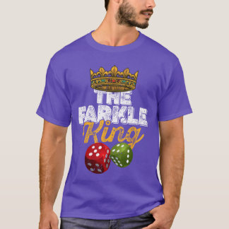 Camiseta O amigo do jogo de dados Farkle King Farkle engraç