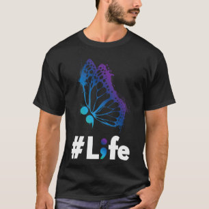 Camiseta O Amor À Vida E O Apoio À Sensibilização Para A Pr