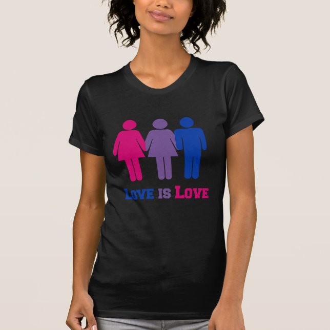 Camiseta O amor bissexual é amor (Frente)