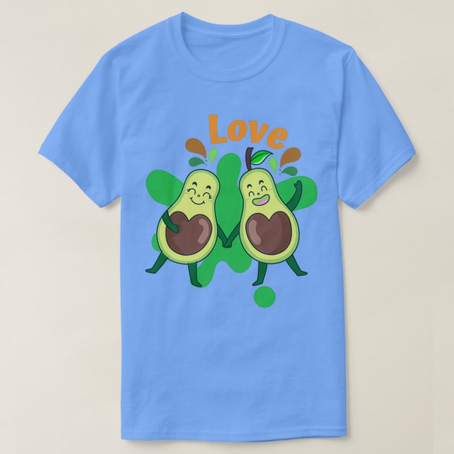 Camiseta O Amor Bonito Avocado Junto (Frente do Design)