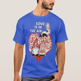Camiseta O Amor ContraValentim Está Nos Gnomos Do Céu Do Ar