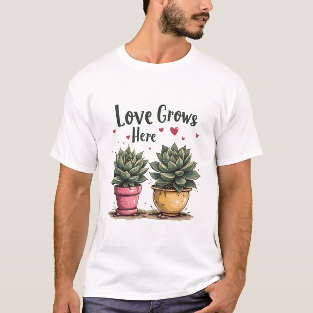 Camiseta O Amor Cresce Aqui (Frente)