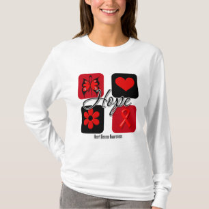 Camiseta O amor da doença cardíaca inspira a consciência
