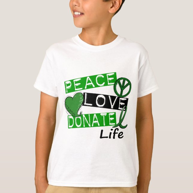 CAMISETA O AMOR DA PAZ DOA A VIDA (Frente)