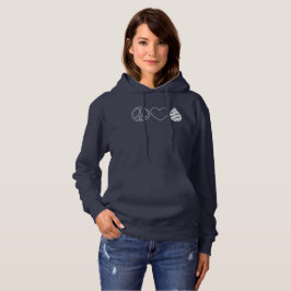 Camiseta O amor da paz lubrifica a camisola