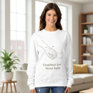 Camiseta O Amor da Vovó Nunca Desvanece | Arte Minimalista 