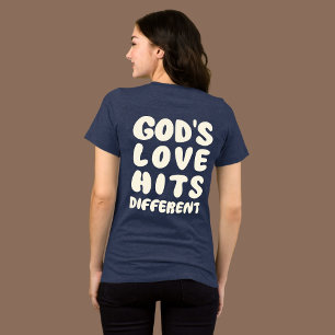 Camiseta O Amor de Deus É Diferente, Fé Cristã