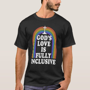 Camiseta O amor de Deus é Gay cristão totalmente inclusivo