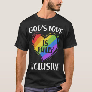 Camiseta O amor de Deus é Orgulho gay cristão totalmente in