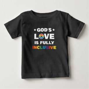 Camiseta O Amor de Deus é Totalmente Inclusivo Mês do Orgul