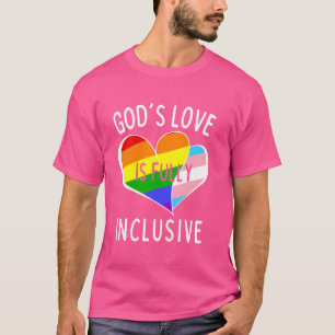 Camiseta O amor de Deus é totalmente inclusivo Orgulho gay 