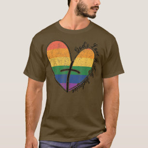 Camiseta O amor de Deus é uma bandeira de Orgulho gay LGBTQ