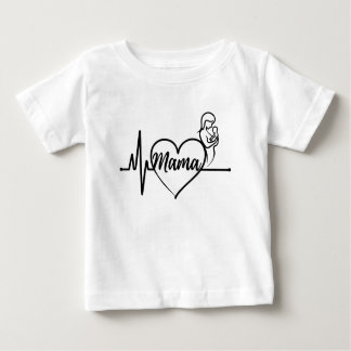 Camiseta O Amor de Mamãe: Um Batimento que Dura para Sempre