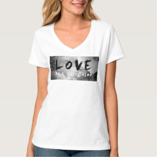 Camiseta O amor de SlipperyJoe não tem cor raça tom de pele