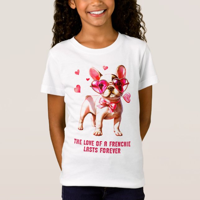 Camiseta O amor de um francês dura para sempre (Frente)