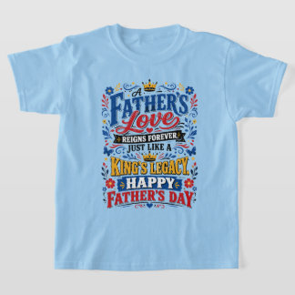 Camiseta O Amor de um Pai Reina para Sempre