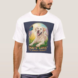 Camiseta O Amor do Cachorro é Puro, Ilimitado e Incondicion