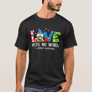 Camiseta O Amor do Gnome Não Precisa de Palavras Conscienti