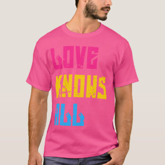 Camiseta O Amor Do Orgulho Pansexual Sabe Tudo Pansexual
