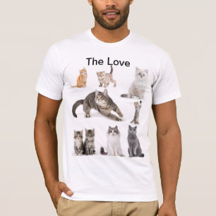 Camiseta O Amor dos Gatos