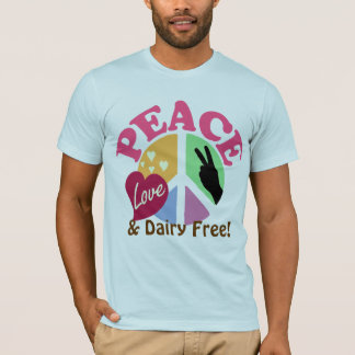 Camiseta O amor e a leiteria da paz livram