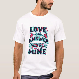 Camiseta O amor é a resposta, você é minha