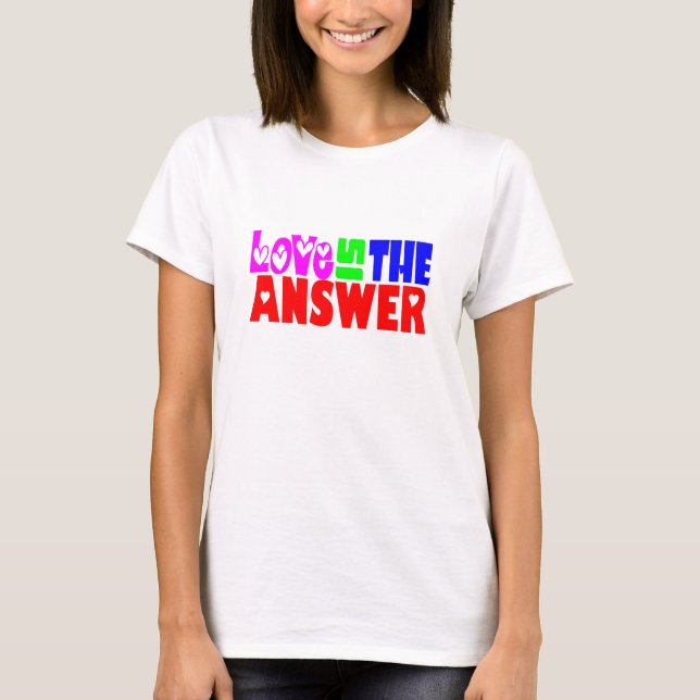 Camiseta O amor é a resposta - W (Frente)