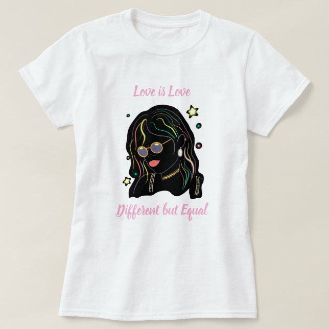Camiseta O amor é amor  (Frente do Design)