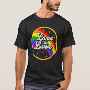 Camiseta O Amor é Amor Arco-íris LGBT Lésbica Gay Bissexual