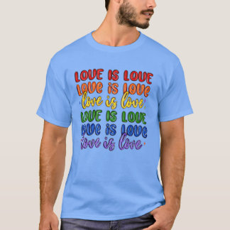 Camiseta o amor é amor lgbtq garota