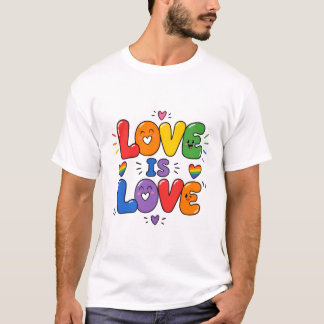 Camiseta O Amor é Amor Orgulho Arco-íris