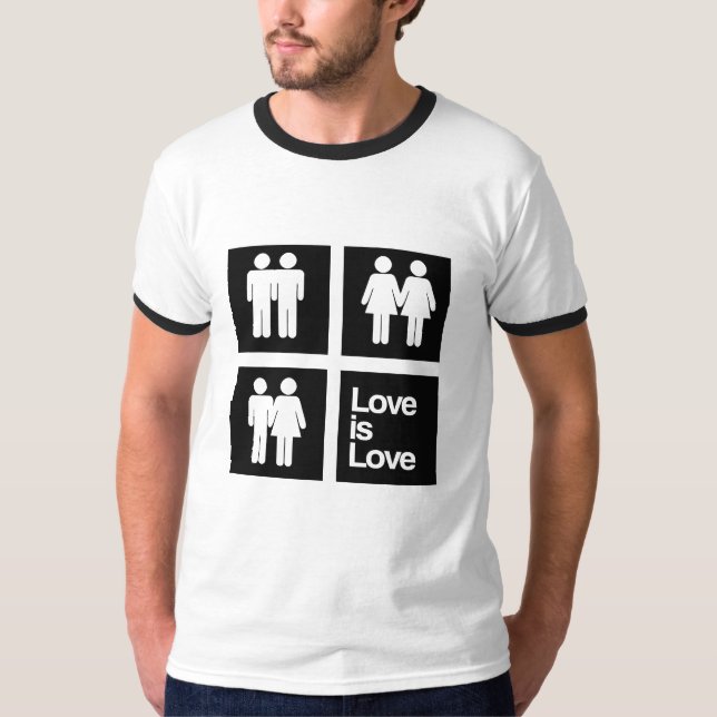 Camiseta O amor é blocos do amor (Frente)