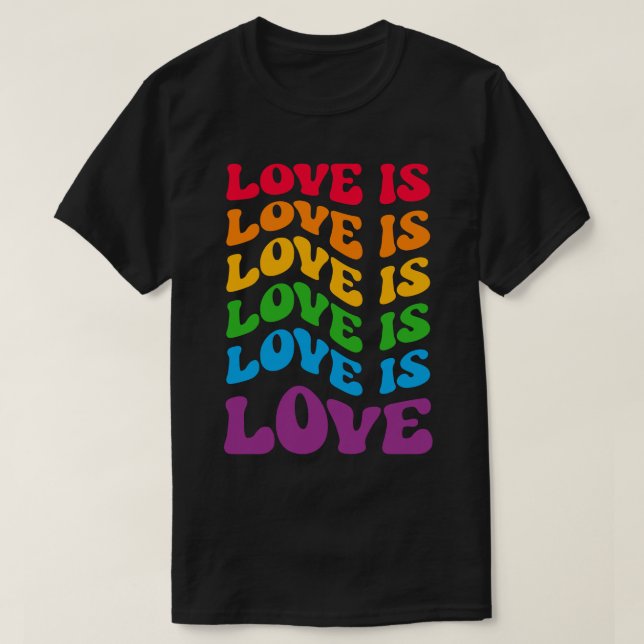 Camiseta O amor é Gay LGBT (Frente do Design)