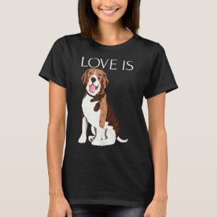 Camiseta O Amor É Geleia Bonita Cachorros De Papoila