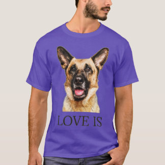 Camiseta O Amor É German shepherd