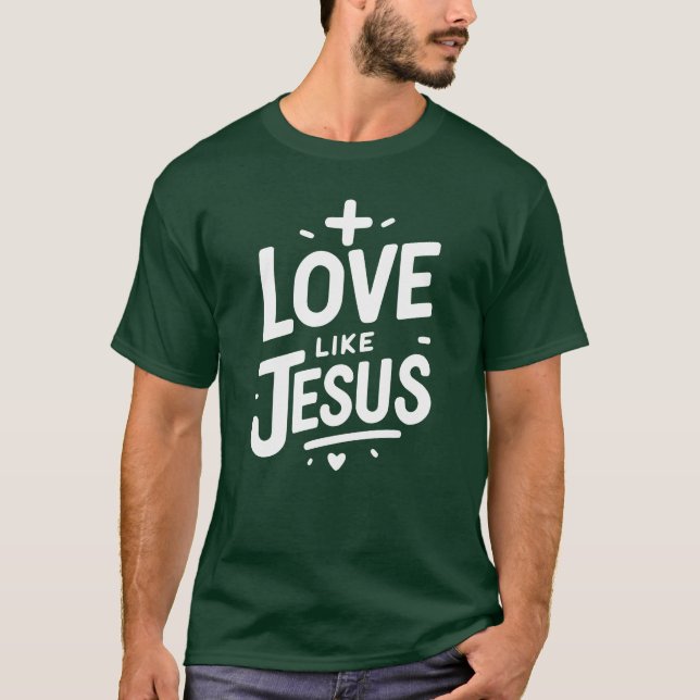 Camiseta O amor é Jesus vintage (Frente)