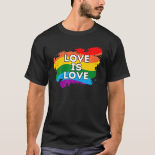 Camiseta O Amor é LGBTQ LGBTQIA LGBTQIA LGBTQIA Lésbica Gay