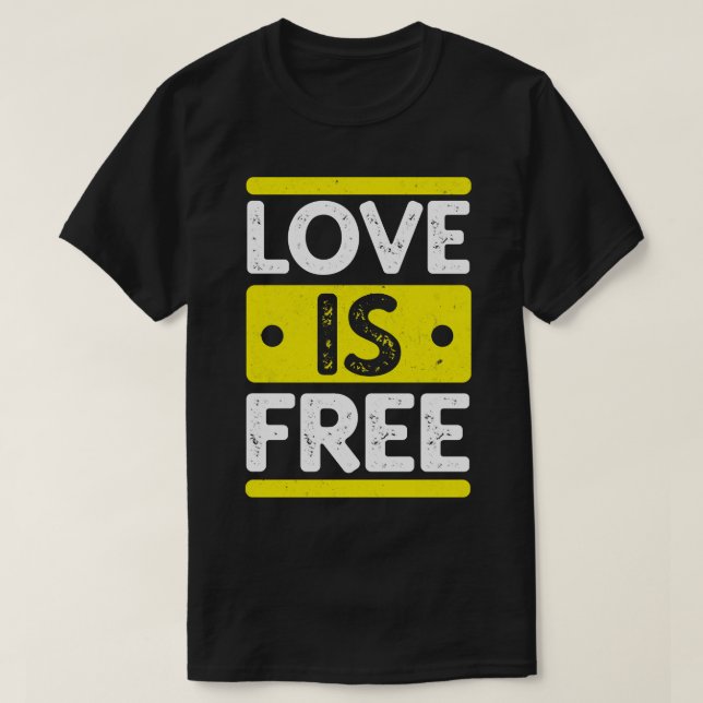 Camiseta O amor é livre (Frente do Design)