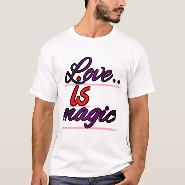 Camiseta O amor é magia (Frente)