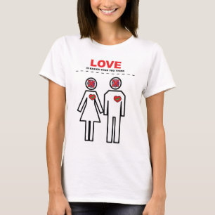 Camiseta O amor é mais fácil do que você pensa