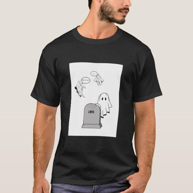 Camiseta O amor é Morto - Arte Humorista Fantástica (Frente)