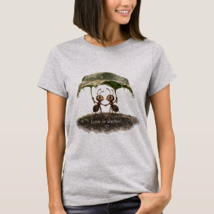 Camiseta O Amor é o Abrigo que Construímos Juntos