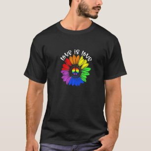 Camiseta O Amor É O Amor O Arco-Íris Lgbb Gay Lésbica Pr